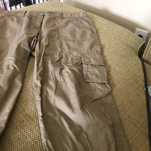 Loft cotton utility capris